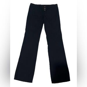 Rubbish Low Rise Cotton Black Pants, Size 1